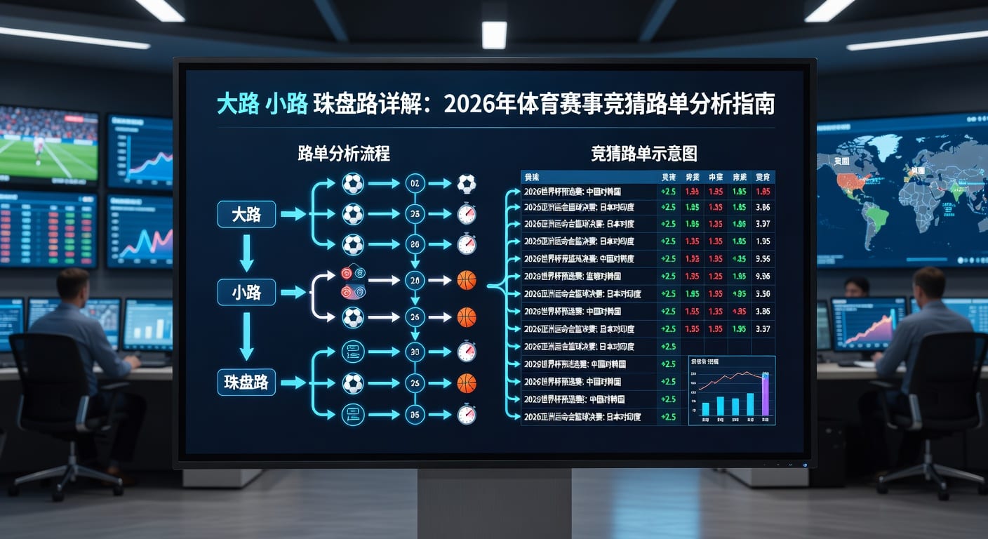 大路小路珠盘路：足球盘口深度解析与投注策略（2026年世界杯投注）