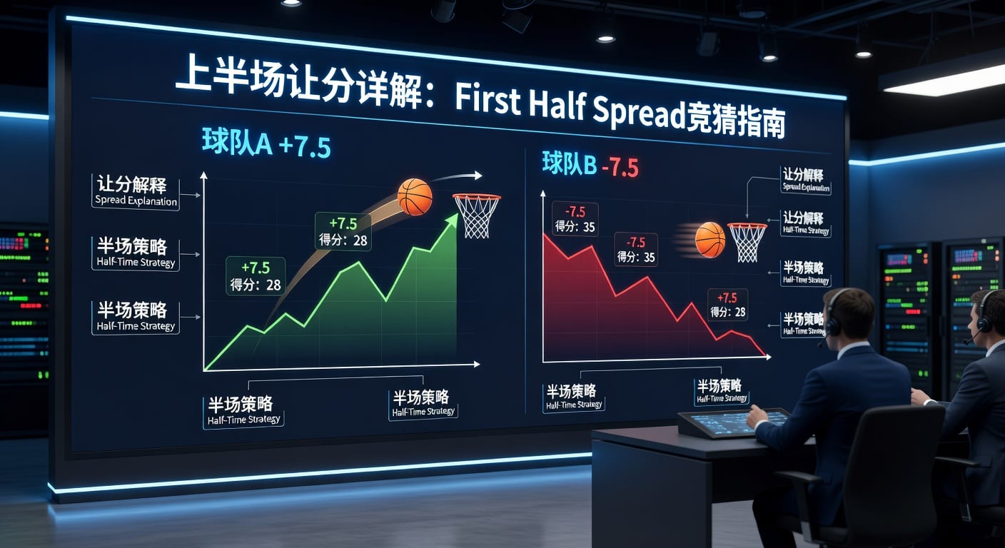 上半场让分 first half spread 实战读法